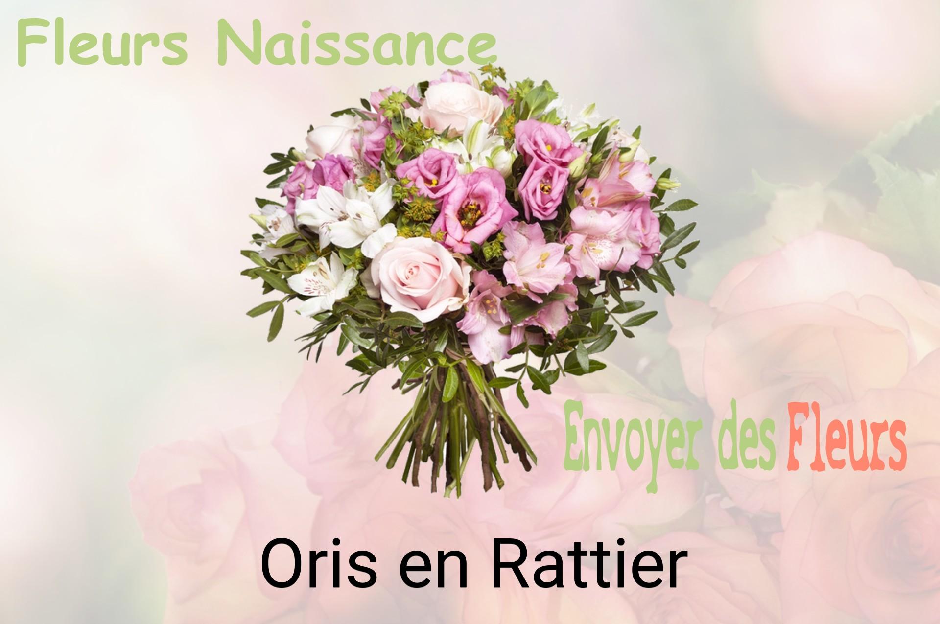 Bouquet de fleurs de naissance livré à Oris-en-Rattier