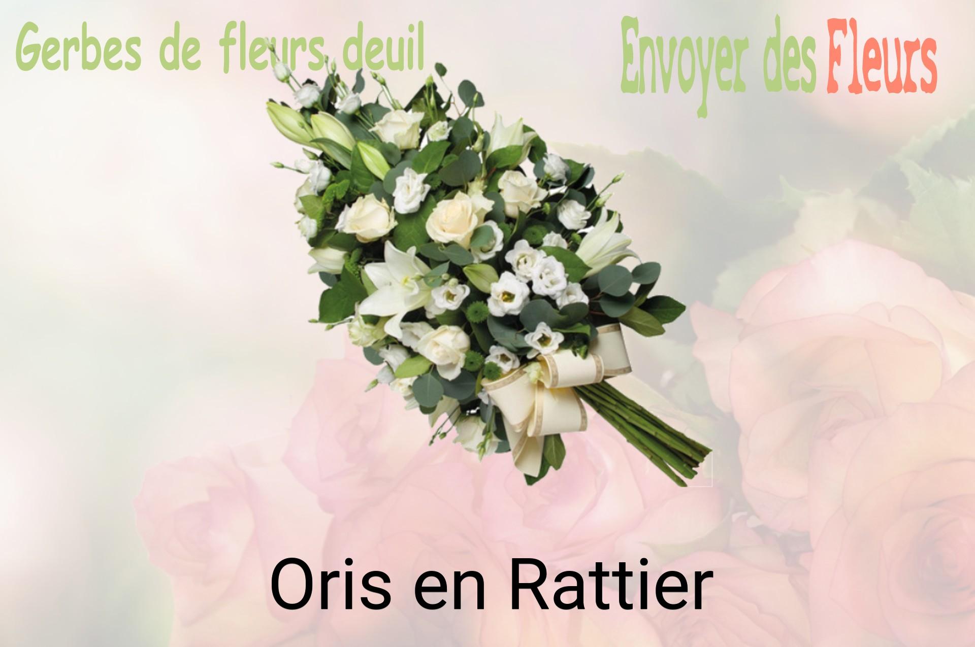 Gerbe de fleurs de deuil livrée à Oris-en-Rattier